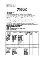 Giáo án Lịch sử Lớp 9 - Tiết 53 Kiểm tra học kỳ 2 - Năm học 2016-2017 - Trường THCS Bình Giang
